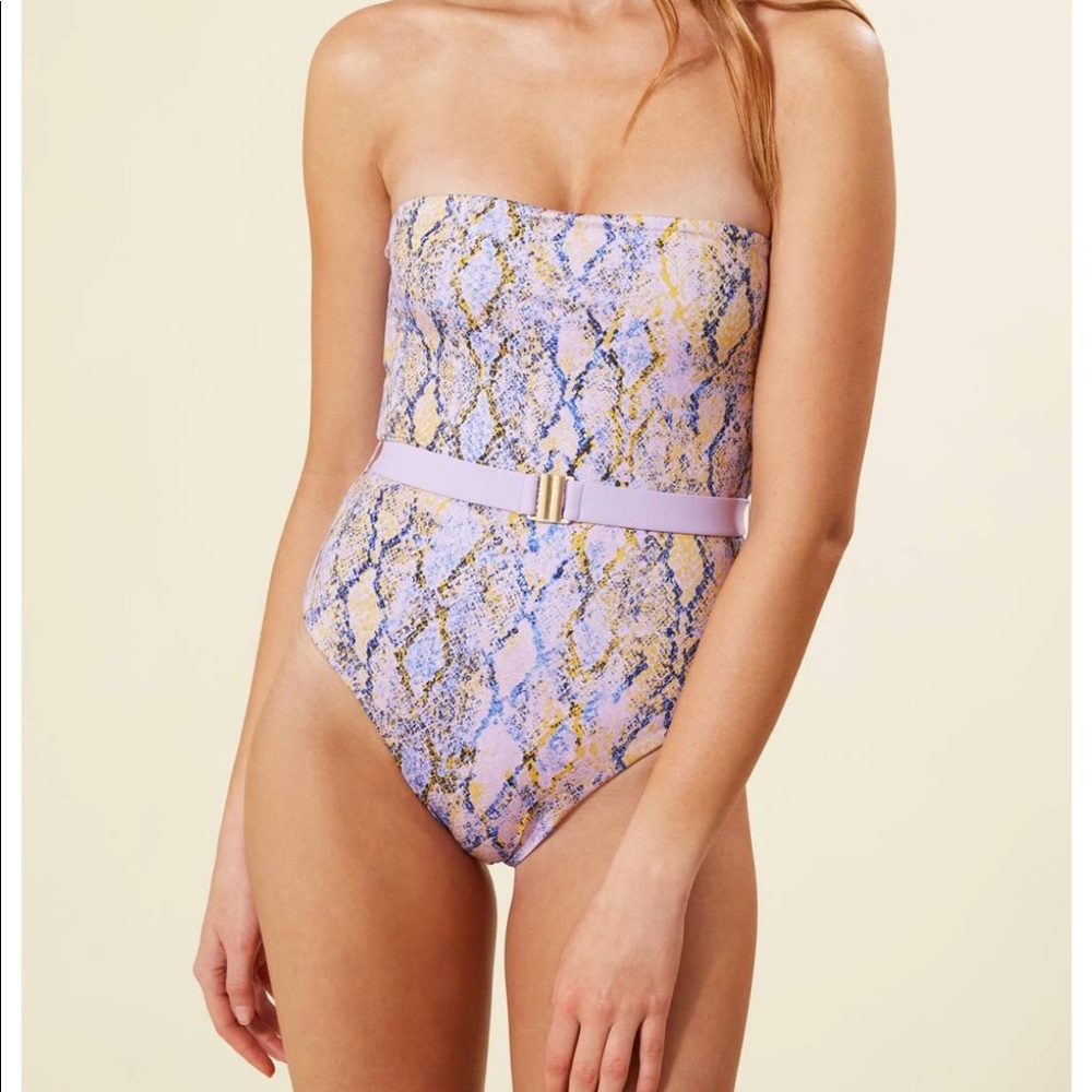 L space lockhart one piece snakeskin sold out 6